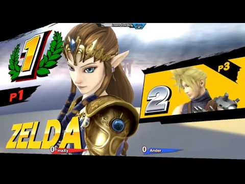 Big Battlefield Glasgow - PD Ander (Cloud) vs MaXy (Zelda) Smash 4 Winners