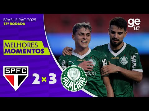 Gols e lances de São Paulo x Palmeiras