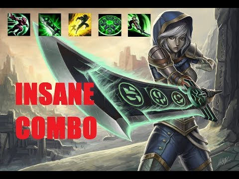 Riven E + R + FLASH + AUTO + DOUBLE CAST COMBO + AUTO + ULT + Q