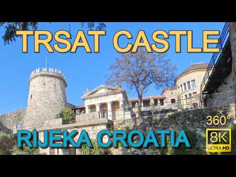 🏰 Trsat Castle Walk 🇭🇷 | 360° 8K VR Walking Tour Rijeka Croatia