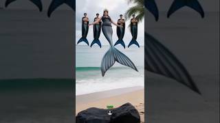 A Beautiful Royal Mermaid Stops By The Seaside