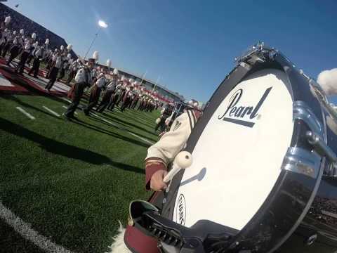UMass Drumline 2014: Spain - Bass Drum View - Alumni Day - Sep 27, 2014