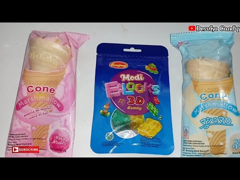 Some Lot's of Candy Cone Marshmallow Strawberry Ranjani Modi ELocks 3D Gummy Cone Marshmallow Vanila