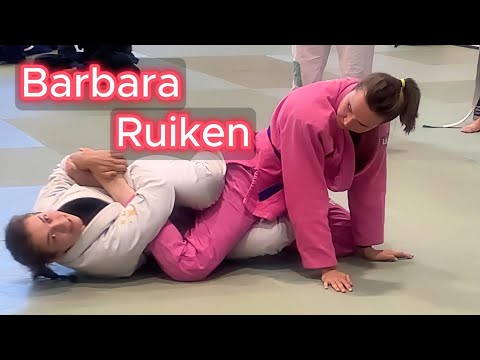 "Subby Sub" - Toe Hold from Half Guard Knee Shield by Barbara Ruiken