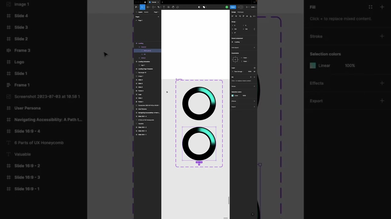 Figma Loading Animation Tutorial Short | Figma Tutorial for Beginners