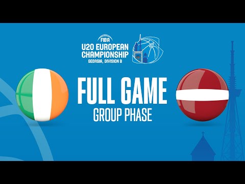 Ireland v Latvia | Full Basketball Game | FIBA U20 European Championship 2022 - Division B