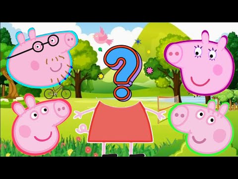 Peppa Pig - encontre a personagem / troca de cabeças / Vídeo educativo
