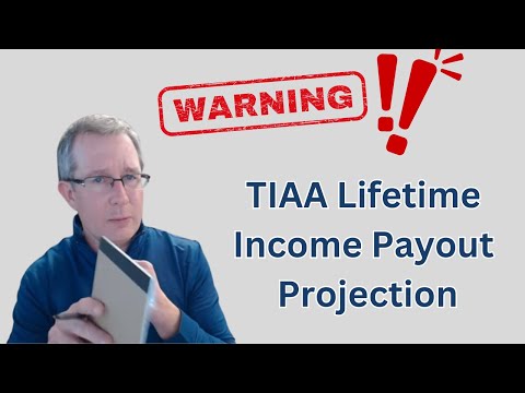 TIAA Lifetime Income Payment Payout Rate Projection - Be Careful!