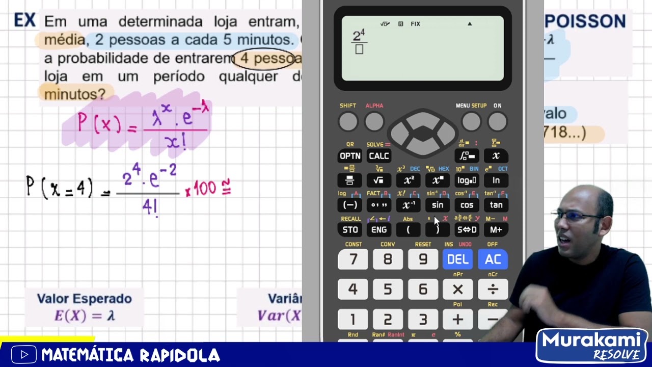 DISTRIBUIÇÃO DE POISSON DE PROBABILIDADE