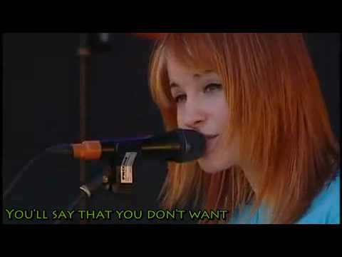 Paramore: When It Rains - Live [Lyrics / Letras]
