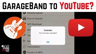 How to share a GarageBand iOS song on YouTube