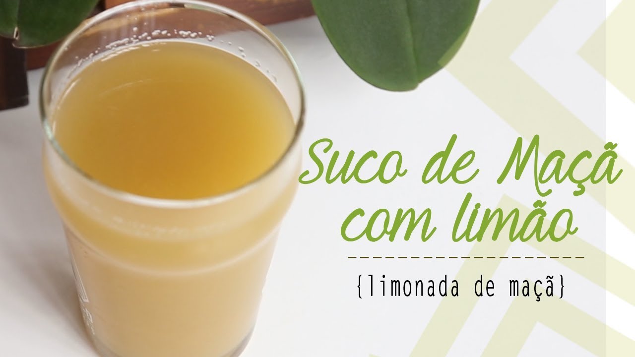 SUCO DE MAÇÃ COM LIMÃO { limonada de maçã } #24