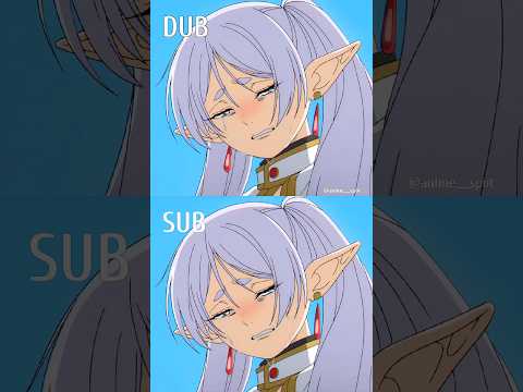 Frieren Sub Vs Dub #frieren #animedub #shorts
