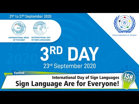 International Day of Sign Languages -  ‘Sign Languages Are for Everyone!’