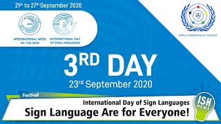 International Day of Sign Languages -  ‘Sign Languages Are for Everyone!'