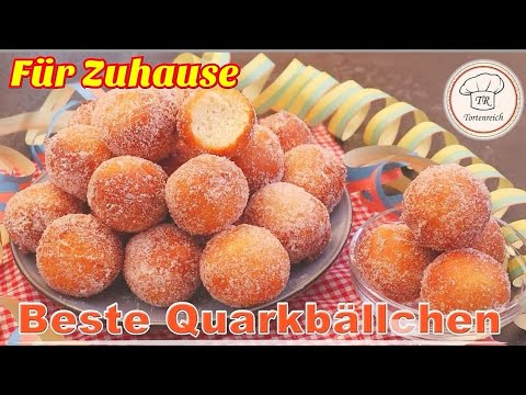 saftige Quarkbällchen mit diesem Trick sind sie super RUND/ Faschingskrapfen Rezept/Kreppel