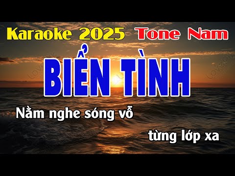 Karaoke Biển Tình - Tone Nam - Beat Hay - Karaoke Bảo Châu