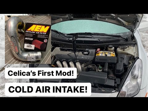 How To Install a Cold Air Intake...in the dead of winter! *Toyota Celica GTS*