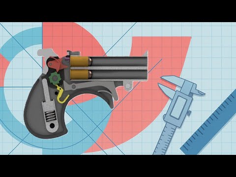 How a Double Barrel Derringer Works, CAD 3D