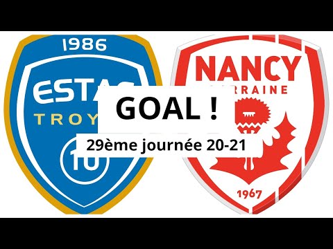 Troyes - Nancy [1-(5)] GOAL 86' (Giovanni Haag) 29ème journée 2020/21