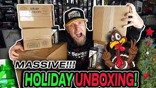 Massive Post 🦃 Holiday Fishing Gear Unboxing! Reels, Swimbaits, Tackle Storage, & MORE!