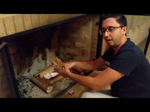 Como acender lareira: acendendo a lareira em menos de 4 minutos!!! Para leigo / iniciante!