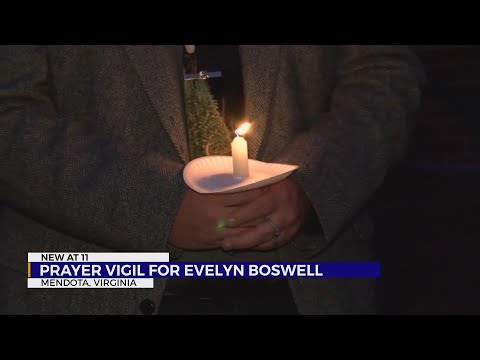 在弗吉尼亞州門多塔為Evelyn Boswell守夜祈禱。 (Prayer vigil held for Evelyn Boswell in Mendota, Va.)