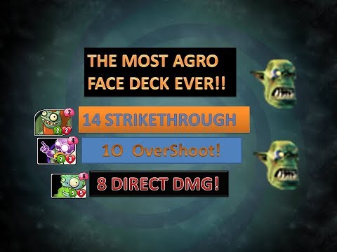 20 DAMAGE TO FACE GUARANTEED!!!| "ME GO FACE" DECK OP!|Pvz Heroes