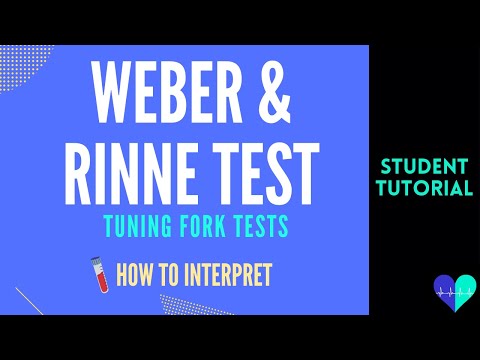 Weber & Rinne Test - How to Interpret
