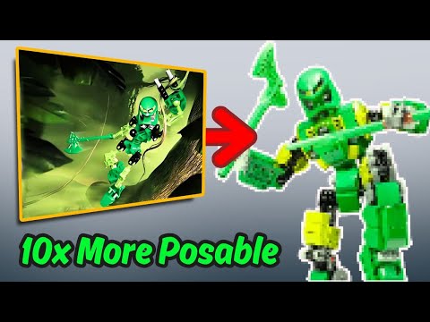 How I Made Lewa the Most Poseable LEGO Bionicle Using Elite Build Techniques
