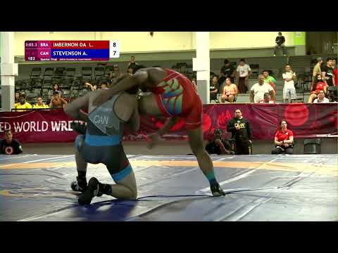 1/4 FS - 86 kg: L. IMBERNON DA  (BRA) v. A. STEVENSON (CAN)