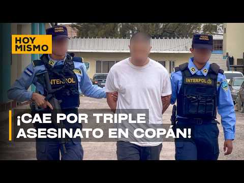 ¡Cae alias "Colocho"! Capturan a miembro de la MS-13 por triple asesinato en Copán.