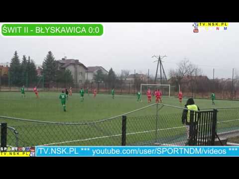 tv.nsk.pl 2017-03-18 MKS Świt II Nowy Dwór Maz. - UKS Błyskawica Warszawa 2:2 (1:1) bramki 1