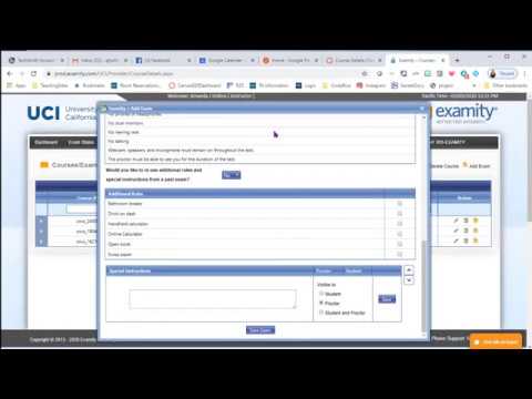 Examity How To Uci Canvas