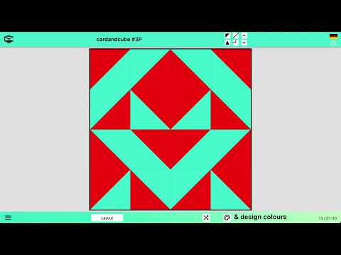 card and cube #3P GEOMETRIC