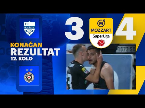 Mozzart Bet Super liga 2024/25 - 12.Kolo: NOVI PAZAR – PARTIZAN 3:4 (2:2)
