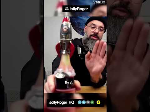 Rocket ship glass for the puffco peak custom made by Ryan Fitt for the CEO himself #foryou #art ￼