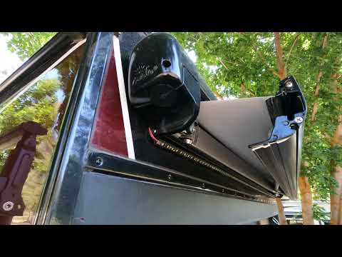 Rear awning won't retract all the way?