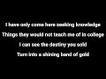Wrapped Around Your Finger with Lyrics (The Police: Synchronicity 1983)