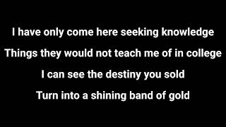 Wrapped Around Your Finger with Lyrics (The Police: Synchronicity 1983)