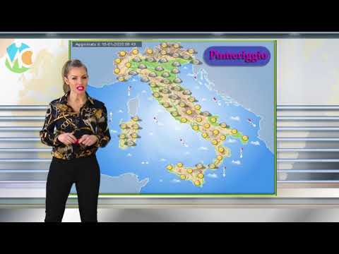 Meteo domani 16 gennaio 2020