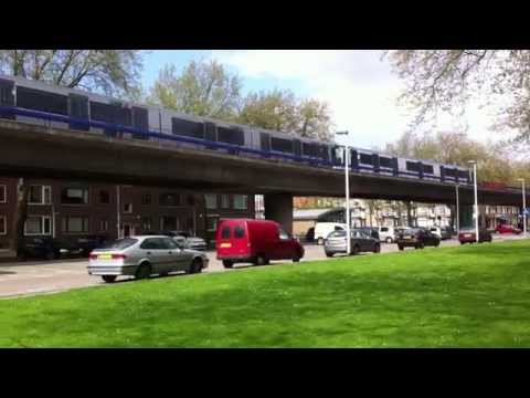 RET Metro Combi Type R nabij Mijnsherenlaan Rotterdam op lijn E richting Slinge