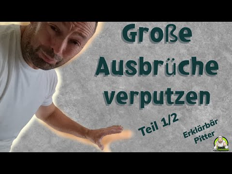 Erklärbär Pitter | Plastering large outbreaks in the bathroom! Part 1/2
