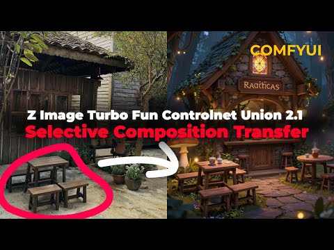 Selective Composition Transfer Using Z Image Turbo Fun Controlnet Union 2.1 | ComfyUI Tutorial
