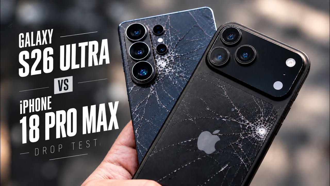 Дроп-тест: iPhone 18 Pro Max VS Samsung Galaxy S26 Ultra