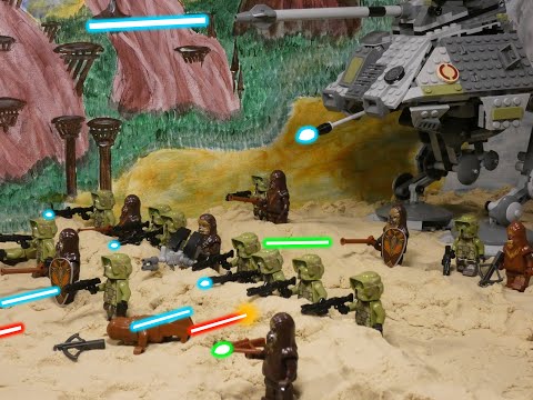 The Battle of Kashyyyk LEGO Star Wars stop motion clip