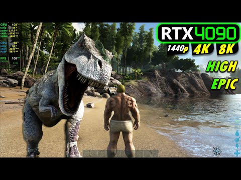RTX 4090 | ARK Survival Evolved - 8K, 4K, 1440p - Epic & High settings