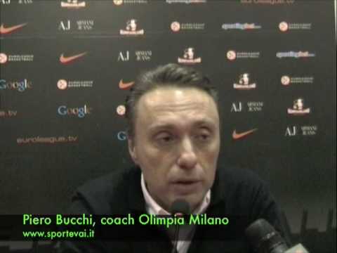 Armani Jeans Milano-Tau Vitoria, 25 febbraio 2009  - coach Bucchi e la pesante sconfitta