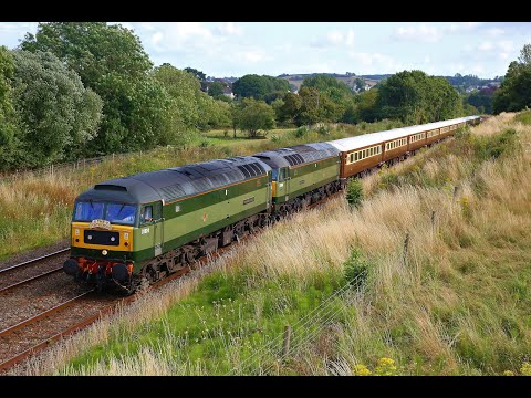 47810 (D1924) & 47501 (D1944) on English Riviera Statesman Tour at Barn Owl Bridge   27/07/19