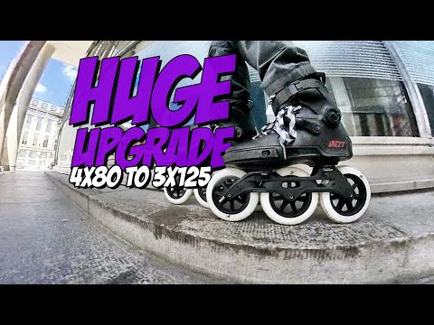 Bigger Wheels Are MORE FUN (No More 80mm) | Powerslide Next Core Black 125 | Rollerblading